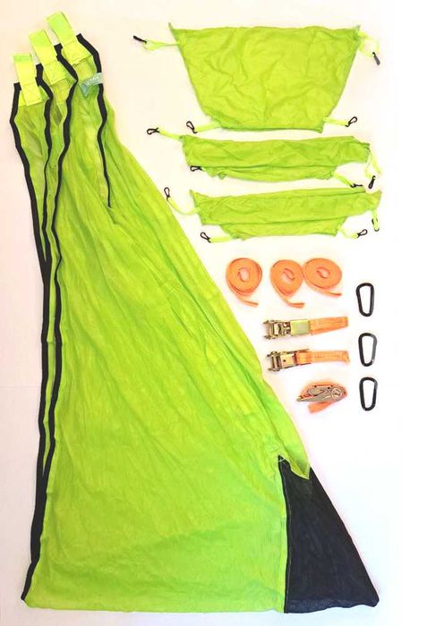 ГИГАНТСКИ Триточков ХАМАК Триъгълна люлка за 3 души *280см * Три точки