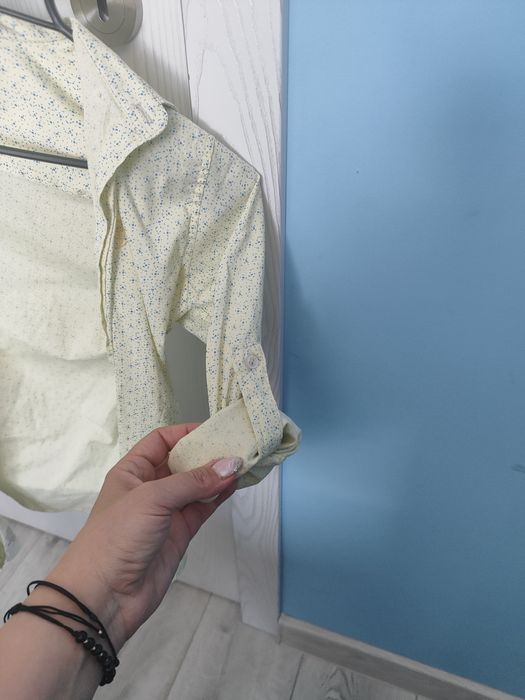 Детска риза с навинащи се ръкави