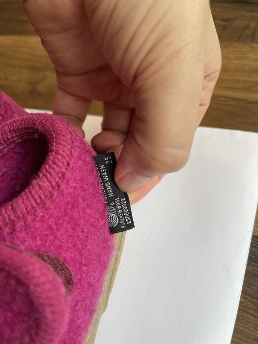 Botosei gradinita Halfinger lana si piele intoarsa marime 25