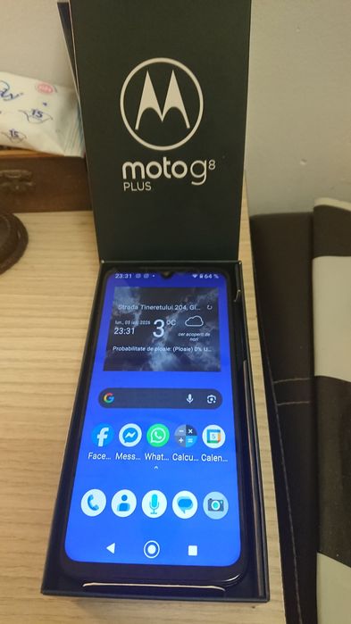 Redmi Note 8 pro 6.GB RAM 128 stocareMotorola G. 8 Plus