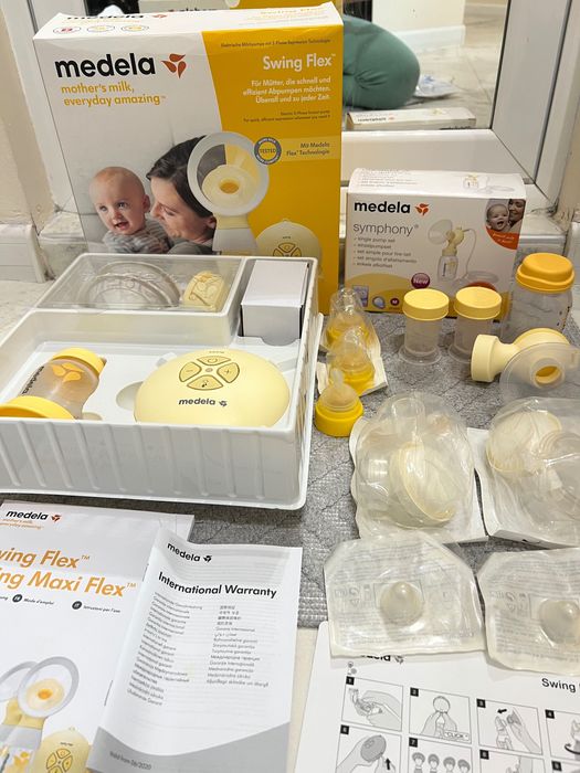 Помпа за кърма Medela Swing Flex, Електрическа, Двуфазна