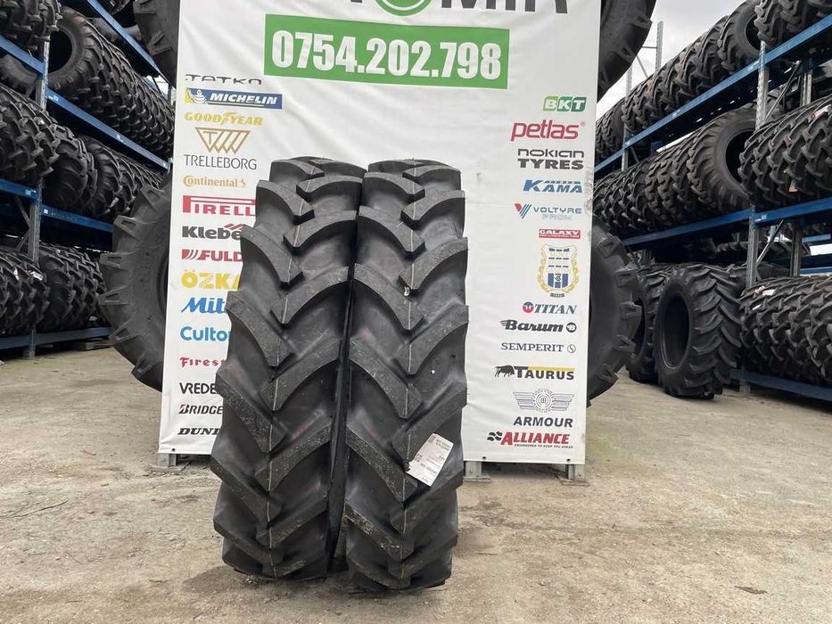 Cauciucuri noi 12.4-32 marca OZKA cu 32 pliuri pentru tractor spate