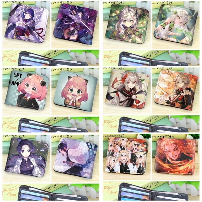 Аниме кошельки Клинок Genshin Гарри Поттер