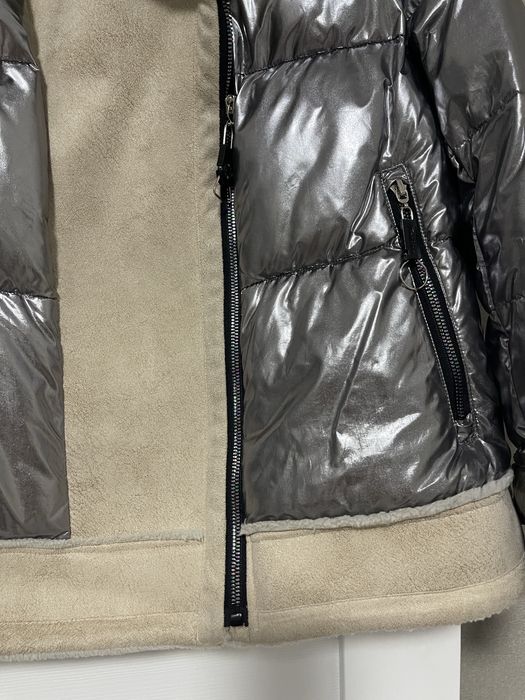 Куртка пуховик комбинированная