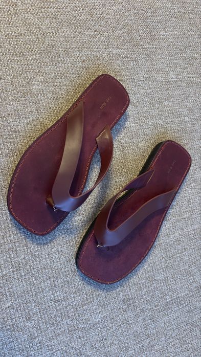 Flip Flop din piele City THE ROW de dama marime 38