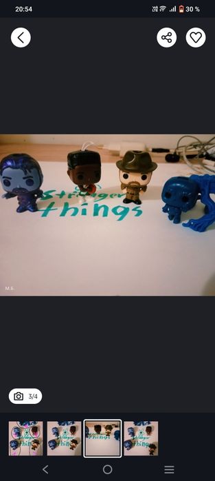 Продам или обменяю фигурки киндер Джой stranger things