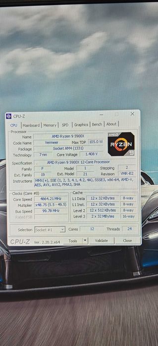 Компютър за Работа и Гейминг Ryzen 9 5900X 12/24 Core/64Gb/2.5TB SSD/FD RTX 3070/WiFi&BT/Гаранция
