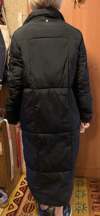 Зимний длинный пуховик