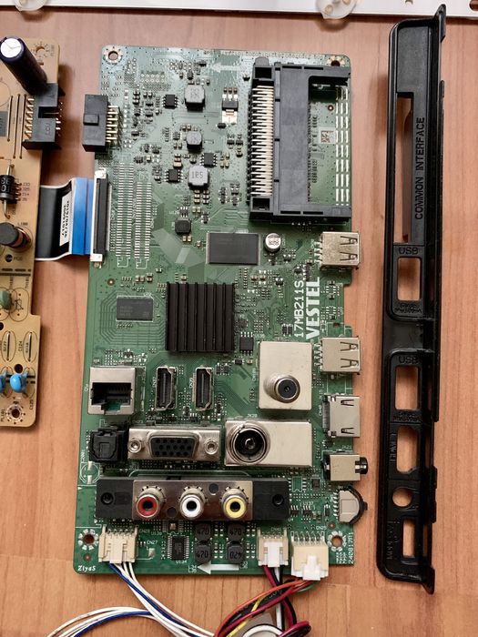 Vestel placă bază 17MB211S sursă 17IPS12 TV smart ansamblu complet