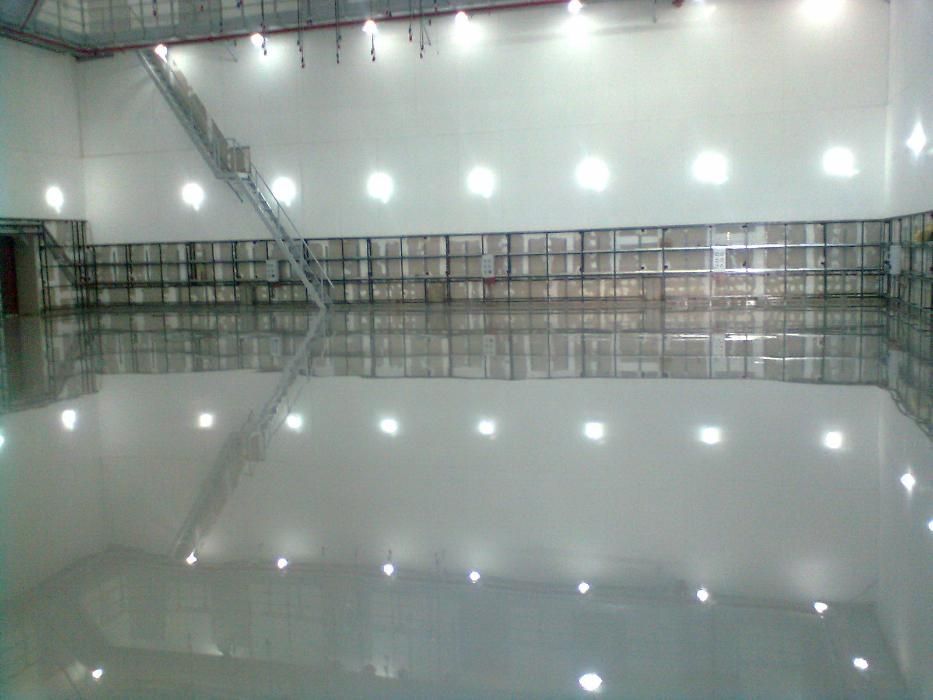 Промышленные полы , полиуретановые полы , Стяжка, топпинг , полировка