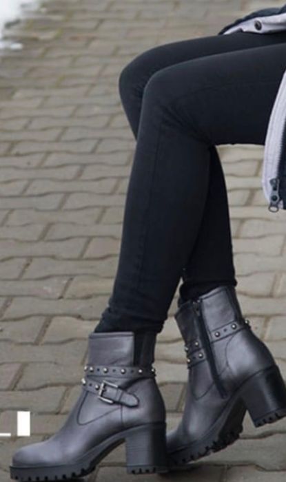 Botine gri Rizzoli măr 37 din piele naturala