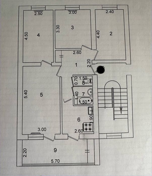 Чиланзар 25 4-комнатная 80м² Кирпич 3 этаж Новый ремонт