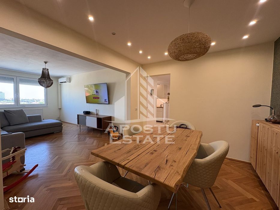 Apartament 3 camere 2 bai, etaj intermediar langa Punctele Cardinale