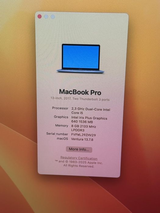 13” MacBook Pro 2017