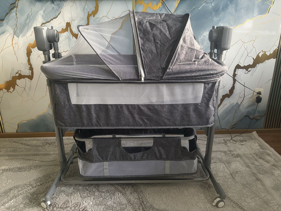 Приставная кроватка с электрокачанием