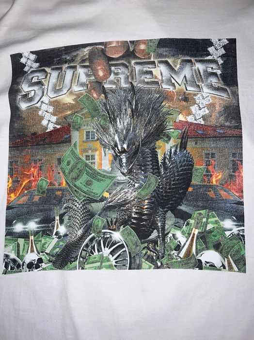Tricou  Original Supreme Dragon Tee White barbati, mărimea M