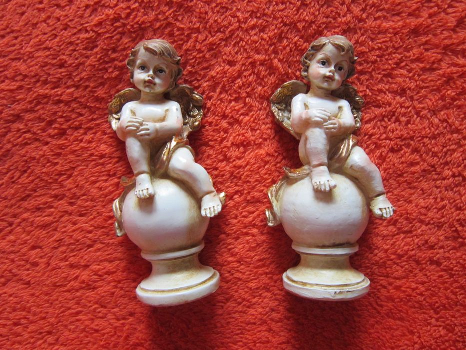 cadou rar Craciun Inger superb pictat manual fabricat Germania 1980