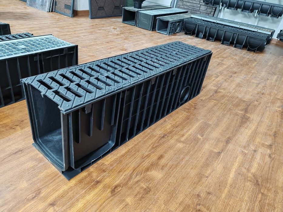 Лоток пластикли  DN200 Н380. Копкоги чугунли юк котариши 32 тонна