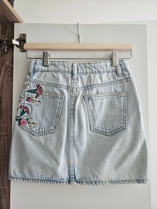 Къса дънкова пола