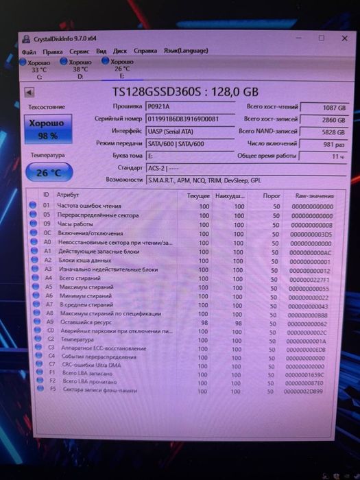 Ssd 128Гб Transend