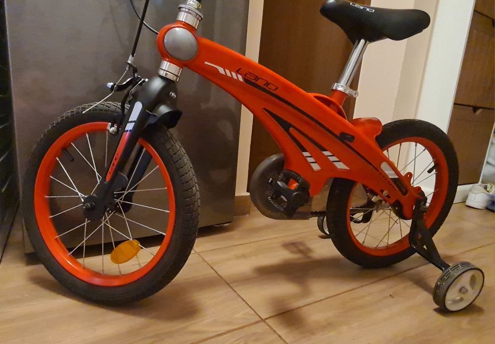 Bicicletă copii, roti ajutatoare; roti de 16"