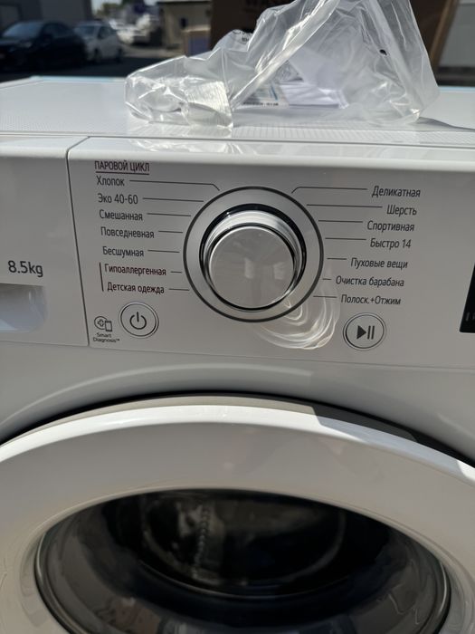 Стиральная машина LG 8,5 кг F2V3GS3W AI DD Inverter Steam+