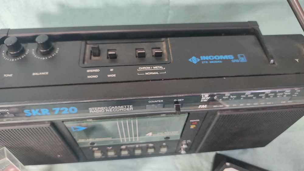 Ретро SKR 720 INCOMS Mezdra vintage cassette player радиокасетофон