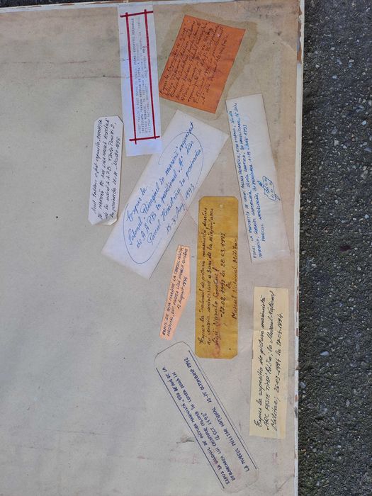 tablou acuarela 67/52 cm semnat Morariu Silviu datat 1958