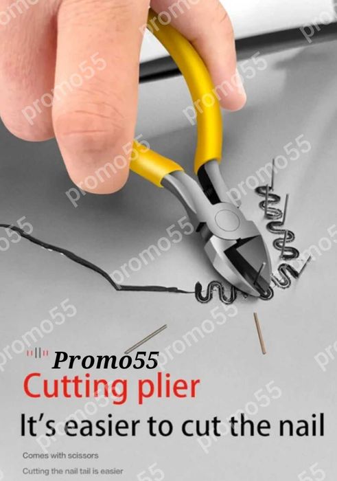 Пистолет за лепене и запояване на пластмаса 300W с 4 вида скоби