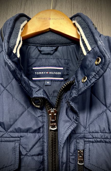Geaca Tommy Hilfiger Diamond Quilted bomber navy geaca tommy marimea m