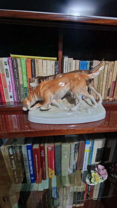 Bibelou porțelan – câini de vânătoare