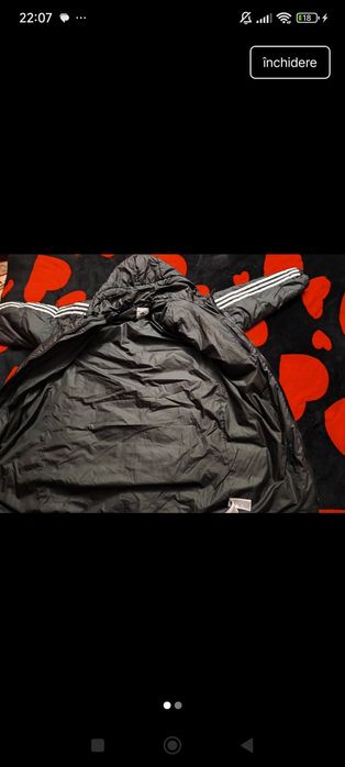 Vând geaca lunga adidas originala de iarna