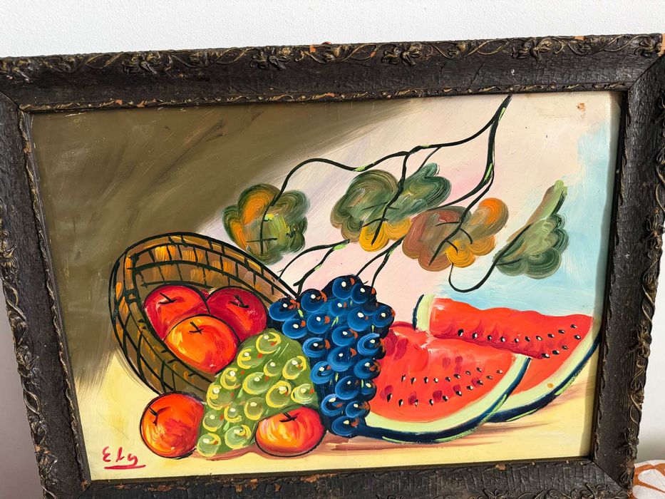 tablou  pictura in ulei tablou vechi pictura dim 42x57cm pictura veche