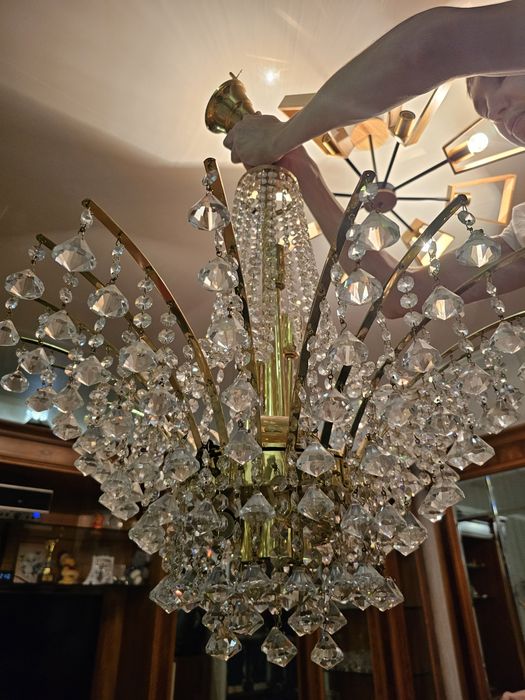 Люстра хрустальная чешская