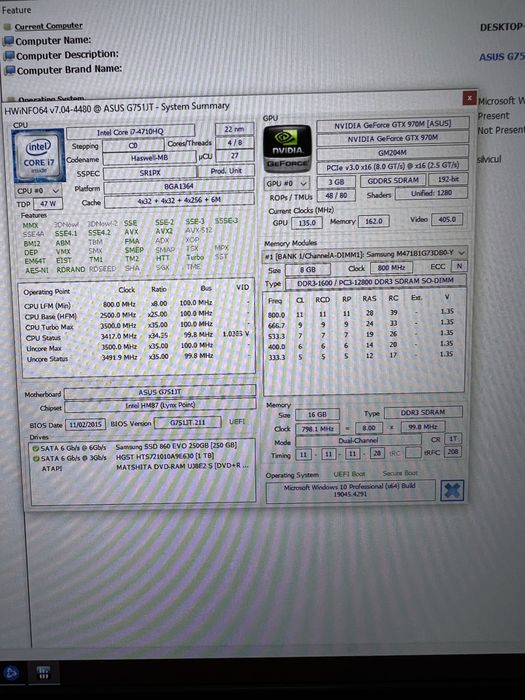 Asus ROG G751j gaming