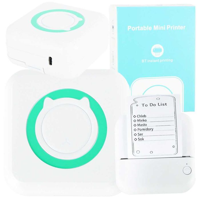 Безжичен мини Bluetooth термален принтер за телефон