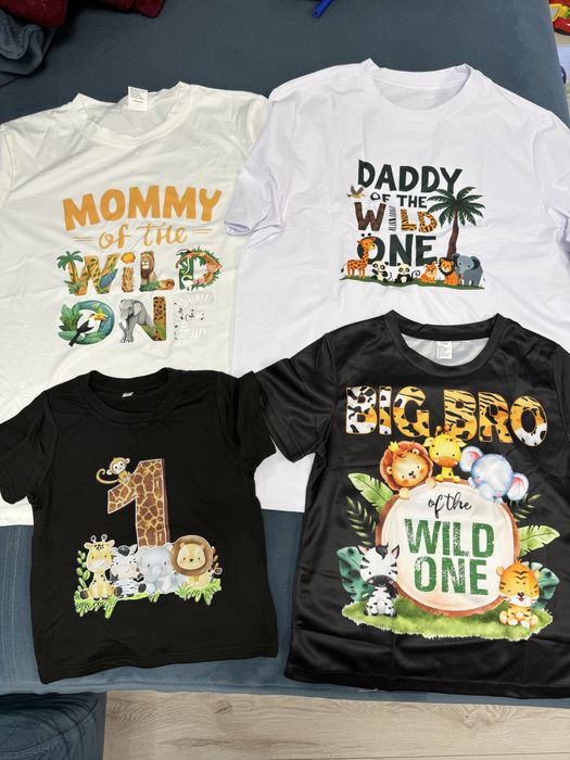 Set tricouri pentru mama, tata, sarbatorit si frate mai mare