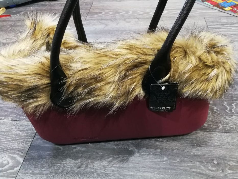 Geanta pentru caini  Croci Mademoiselle red wine
