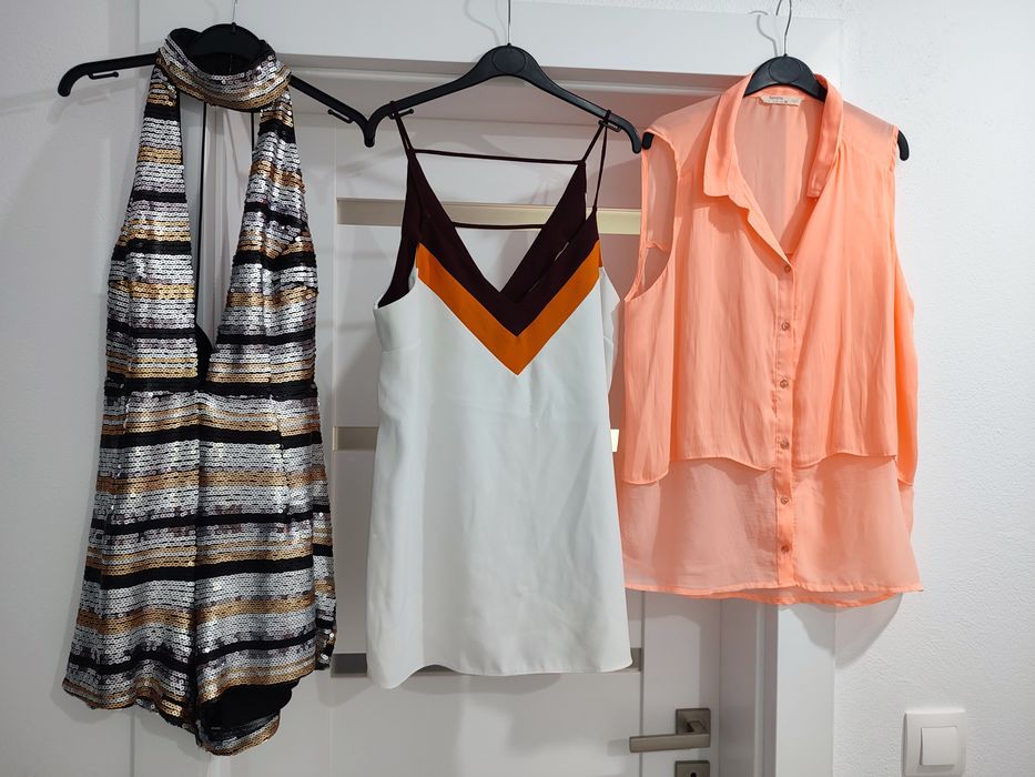 Lot haine femei mar 38-M Bershka,Rare London,River Island