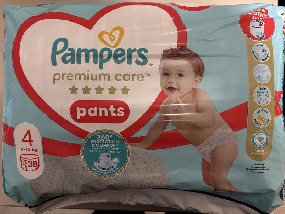 Pampers Premium Care Pants nr.4 , 38 buc