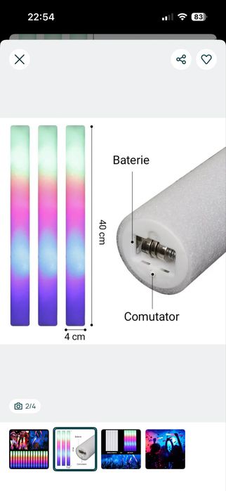 Baghete Foam stick led Pret importator