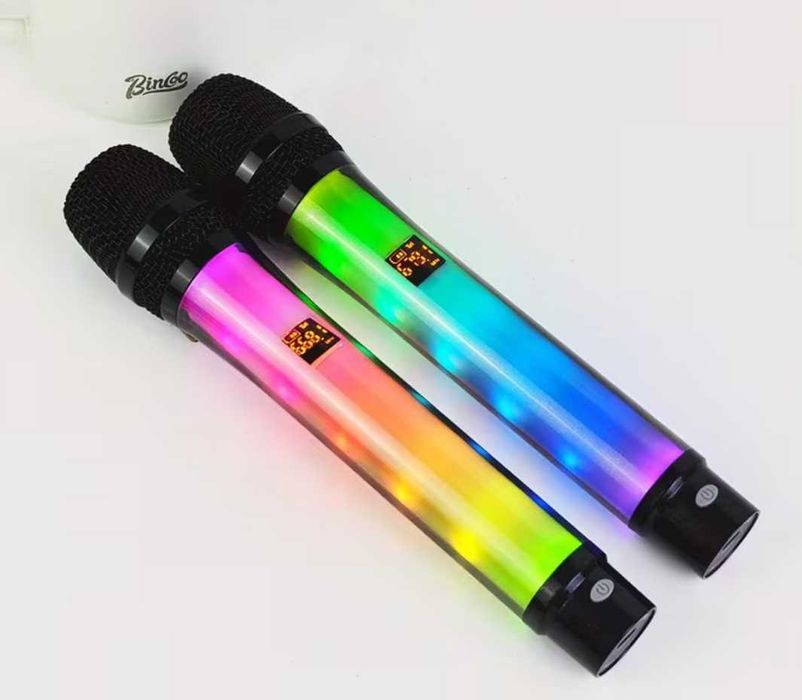 Вокальный безпроводной RGB Микрофон