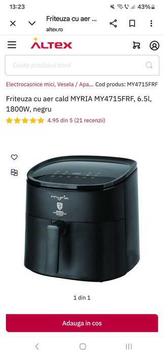 Friteuza folosita o singura data