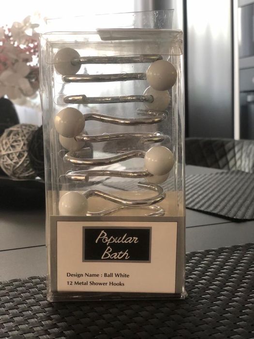 Set de baie, sticla si metal.