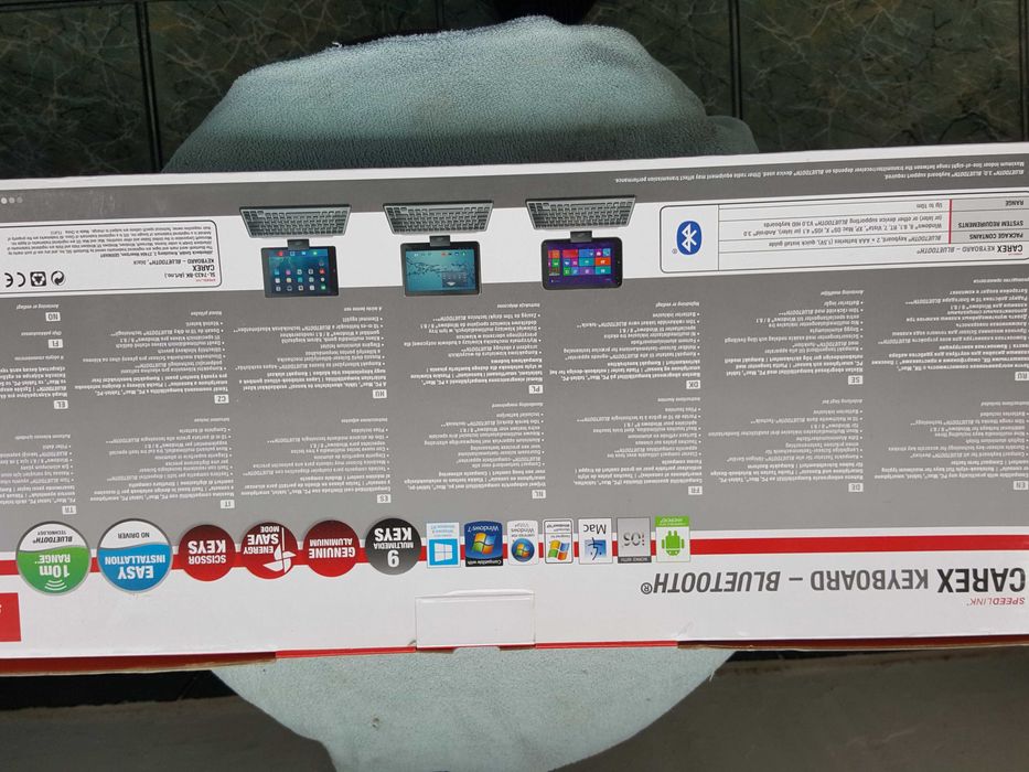 Клавиатура bluetooth Speedlink Carex, Черна