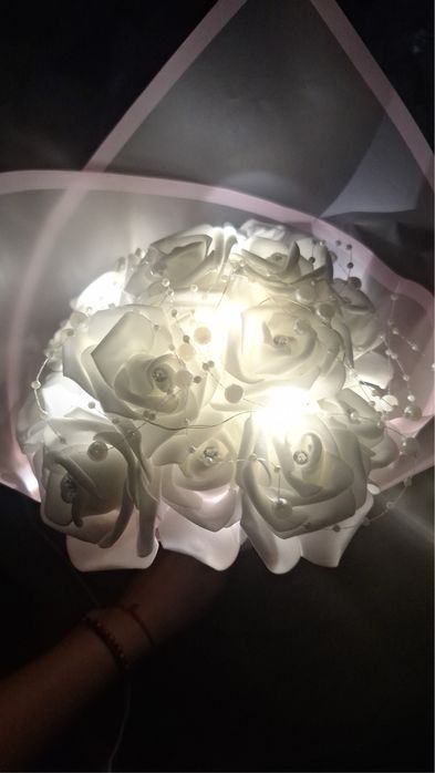 Buchet de flori din plastic, tort copii