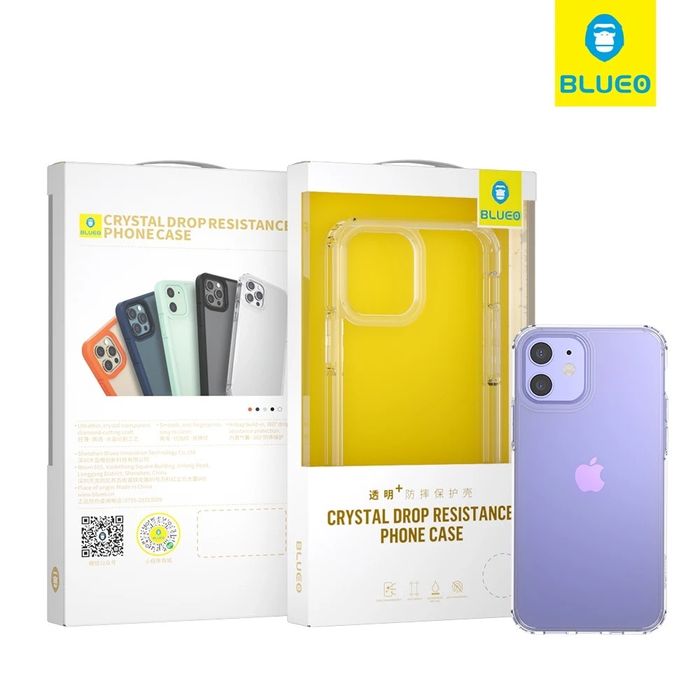 Удароустойчив прозрачен кейс за iPhone 14/13/12/11 серия