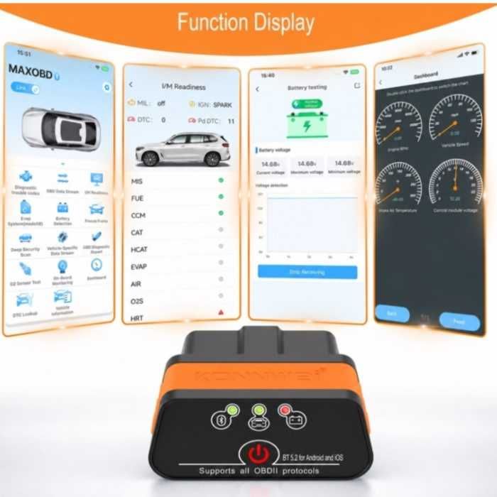 Автодиагностика OBD2 Automat-Скенер iCar 3, Bluetooth 5.2