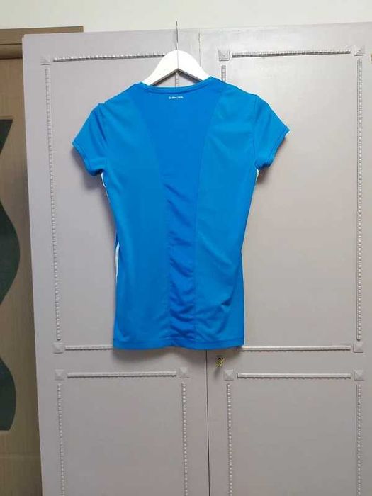 Lot 2 tricouri Adidas fitness, mărimea S, culori turcoaz și albastru