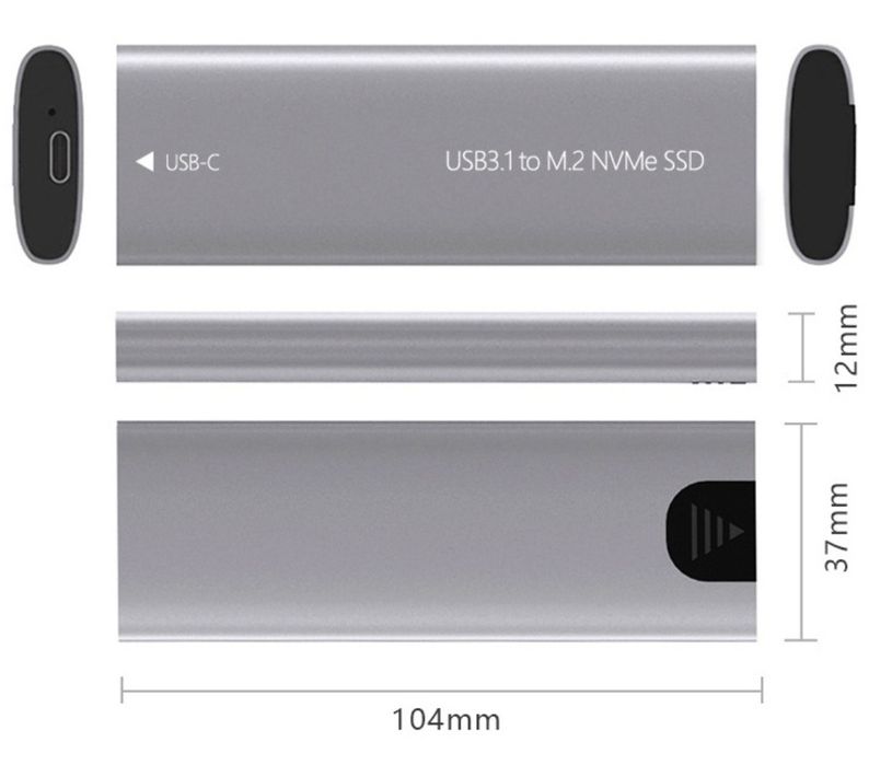 Nvme бокс usb 3.2 type-c usb